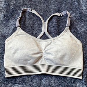 Grey sport bra